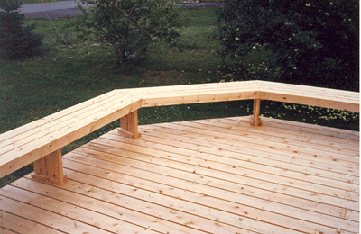 Wood Deck Bench Plans
