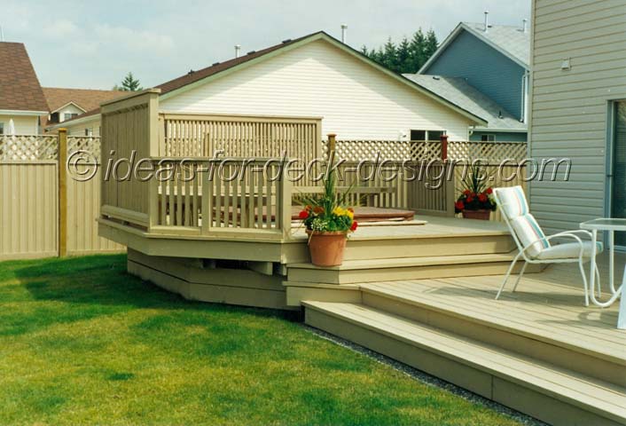Multi-Level Deck with Hot Tub Privacy