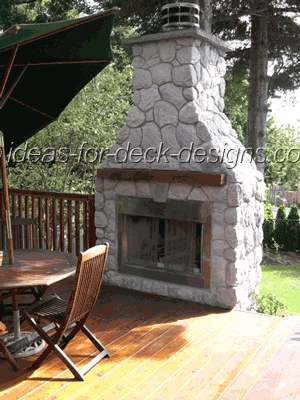 Build a Fireplace Outdoors - Deck Building Tips - Outdoor Fireplace